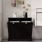 Armoire à linge en bois AndMakers 32,68 po L. x 14,57 po P x 31,5 po H avec rangement inclinable