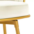 Lot de 2 tabourets de bar pivotants hauteur comptoir, dossier bas, rembourrés, pour salle à manger, pub, cuisine avec repose-pieds - Christopher Knight Home