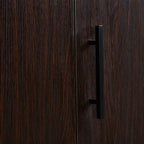 Armoire Keloyid en bois brun de 160 cm avec 3 tiroirs et 6 étagères