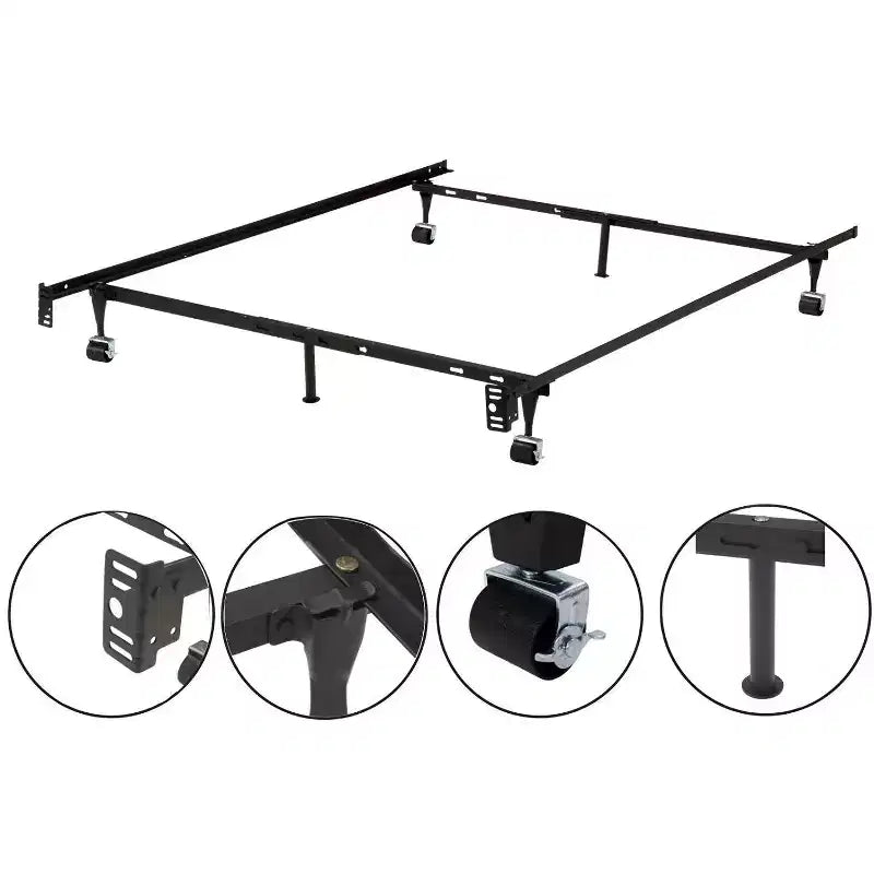 Cadre de lit en métal Kings Brand Furniture jumeau/double/grand