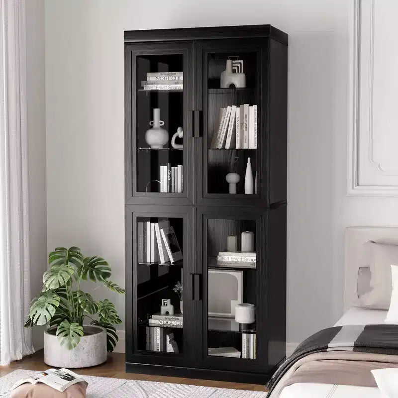 Armoire de rangement d'appoint Dovelina Gershwin - Organisateur polyvalent avec étagères réglables et gestion des câbles