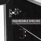 Armoire de rangement d'appoint Dovelina Gershwin - Organisateur polyvalent avec étagères réglables et gestion des câbles