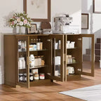Armoire de rangement d'appoint Dovelina Gershwin - Organisateur polyvalent avec étagères réglables et gestion des câbles