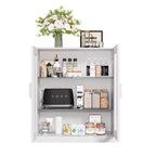 Armoire de rangement d'appoint Dovelina Gershwin - Organisateur polyvalent avec étagères réglables et gestion des câbles