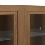 Armoire de rangement d'appoint Dovelina Gershwin - Organisateur polyvalent avec étagères réglables et gestion des câbles