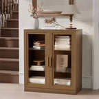 Armoire de rangement d'appoint Dovelina Gershwin - Organisateur polyvalent avec étagères réglables et gestion des câbles