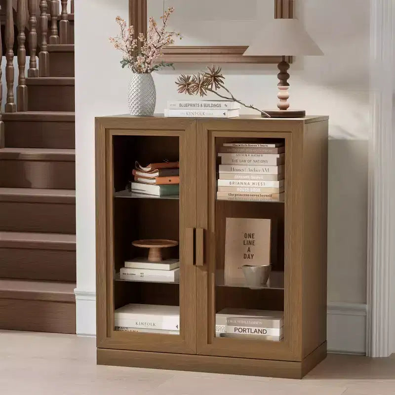 Armoire de rangement d'appoint Dovelina Gershwin - Organisateur polyvalent avec étagères réglables et gestion des câbles
