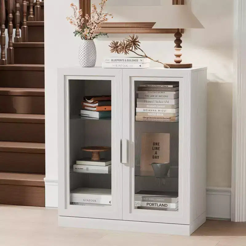 Armoire de rangement d'appoint Dovelina Gershwin - Organisateur polyvalent avec étagères réglables et gestion des câbles