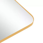 Miroir mural pivotant rectangulaire PexFix avec cadre en métal pour salle de bain