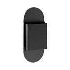 Armoire à pharmacie ovale PexFix 38x22 en métal encastrée/en surface avec miroir noir