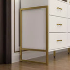 Commode Hitow moderne à 9 tiroirs, design avec cadre en métal