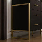 Commode Hitow moderne à 9 tiroirs, design avec cadre en métal