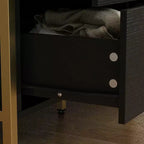 Commode Hitow moderne à 9 tiroirs, design avec cadre en métal