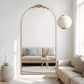 PexFix 71x38 Aluminum alloy thin edge right angle arched gold full body mirror