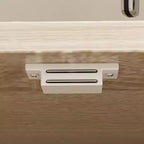 Hitow Meuble de cuisine en bois avec buffet, portes métalliques, 3 tiroirs, étagère, plan de travail