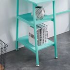 VECELO Bureau Informatique Table d'Étude pour Ordinateur Portable avec 2 Étagères de Rangement
