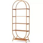 Lantine 5-Tier Open Bookshelf, 70.8 Tall Arched Bookcase, Modern Freestanding Display Rack Shelving Unit for Office, Living Room