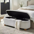 Banc de rangement Patricio avec pieds en bois massif | ART OF LIVING DESIGNS