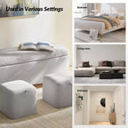 Banc de rangement Patricio avec pieds en bois massif | ART OF LIVING DESIGNS