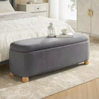 Banc de rangement Patricio avec pieds en bois massif | ART OF LIVING DESIGNS