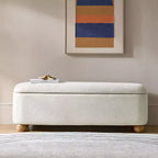 Banc de rangement Patricio avec pieds en bois massif | ART OF LIVING DESIGNS