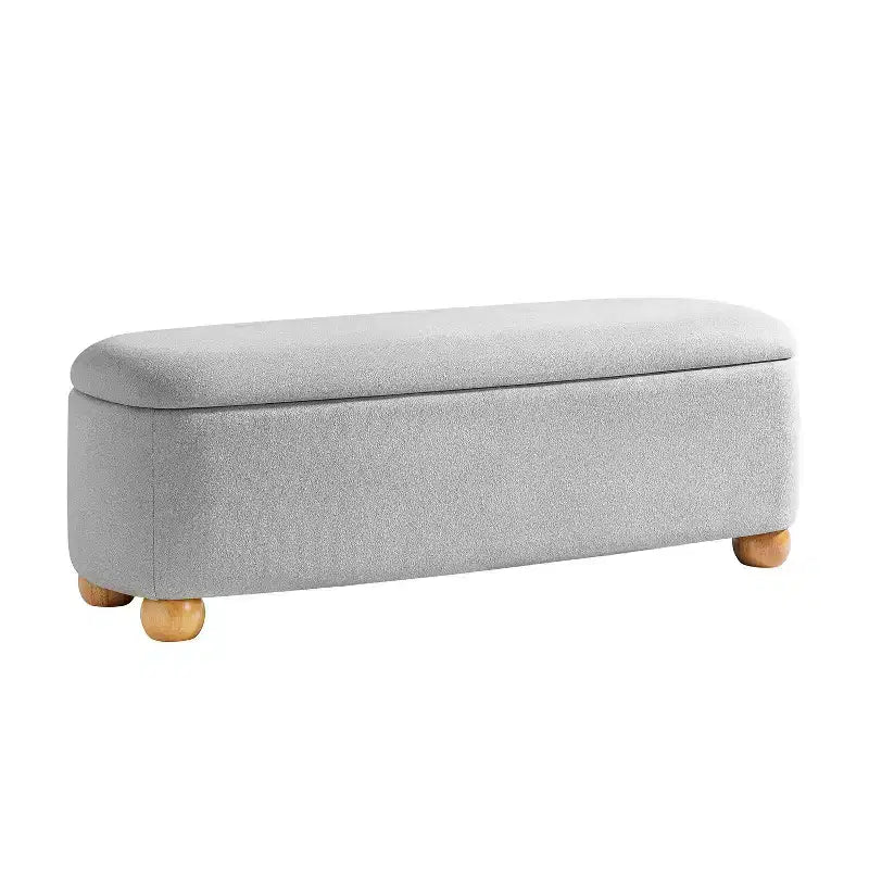 Banc de rangement Patricio avec pieds en bois massif | ART OF LIVING DESIGNS