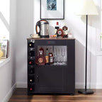 Meuble de rangement roulant d'îlot de cuisine VECELO avec station de recharge et étagères ouvertes, blanc/marron