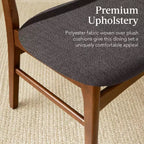 Ensemble de salle à manger 7 pièces, style moderne du milieu du siècle, avec table en bois et 6 chaises, de Best Choice Products