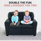 Causeuse inclinable de luxe pour enfants Home Imports Emporium - Causeuse inclinable chic avec fonction de poussée-dossier