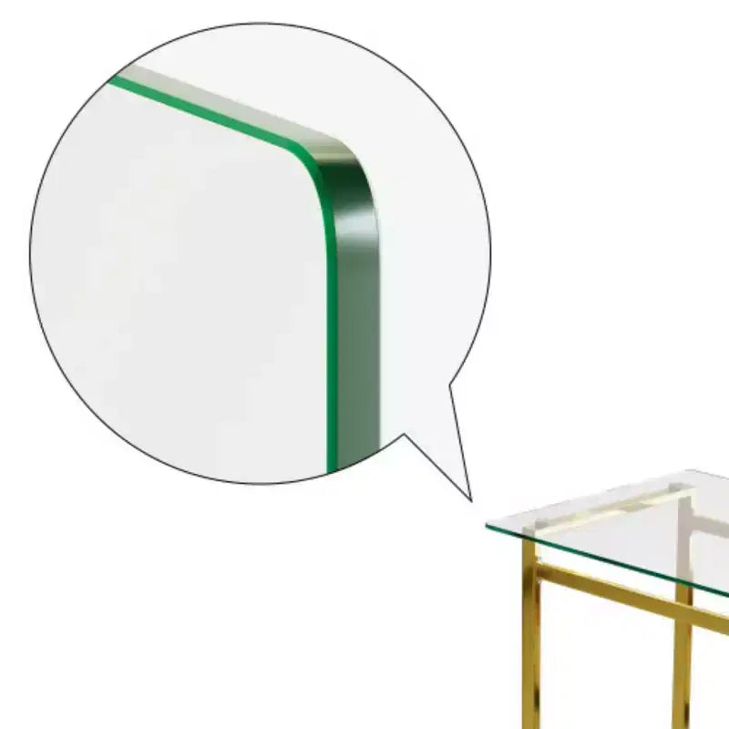 Table à manger minimaliste en verre pour 4 à 6 personnes, plateau en verre trempé et pieds chromés, usage polyvalent pour la maison