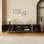 Meuble TV Luck Live Mid-Century Modern 94.48, couleur noyer, style médiéval moderne