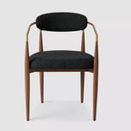 Lot de 2 chaises de salle à manger en bouclé, fauteuils modernes avec pieds en métal imitation bois pour cuisine, salon, restaurant, café - Morden Fort