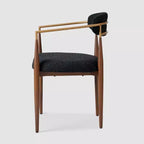 Lot de 2 chaises de salle à manger en bouclé, fauteuils modernes avec pieds en métal imitation bois pour cuisine, salon, restaurant, café - Morden Fort