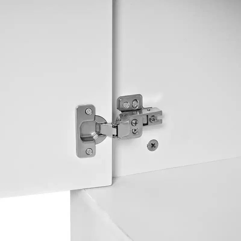 Meuble d'entrée 3-en-1 Whisen Elegant Style avec portes coulissantes, 6 patères et rangement à chaussures