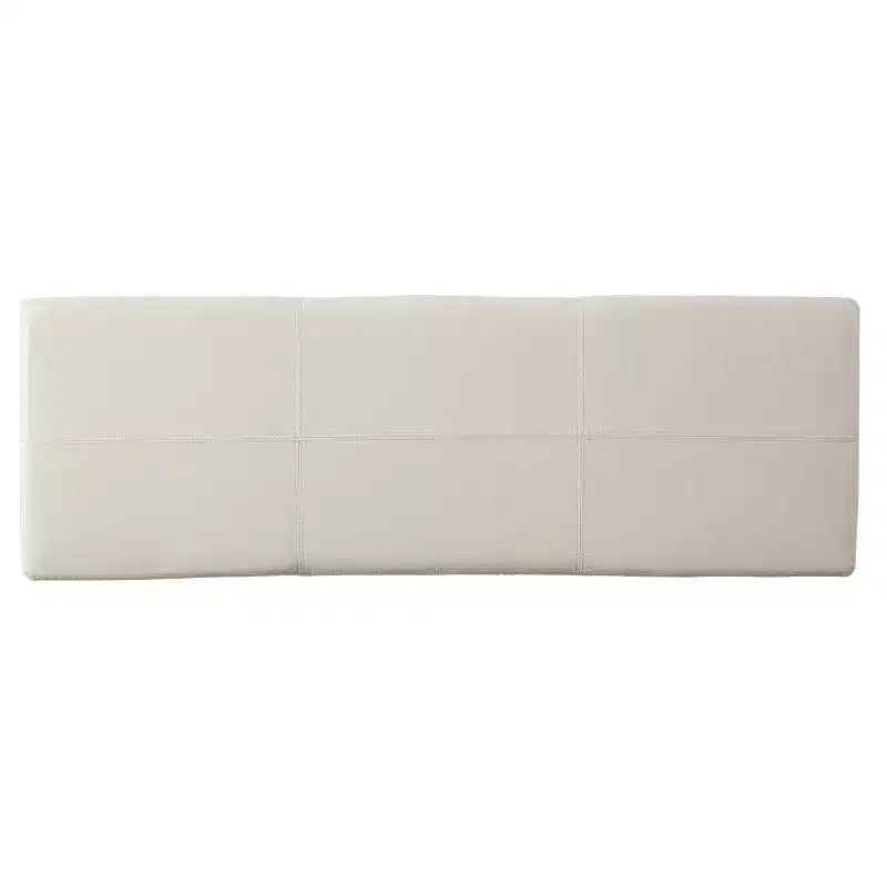 Pouf de rangement contemporain en similicuir Rupert de Christopher Knight Home