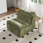 Fauteuil sans accoudoirs en mousse GDFStudio Vivien avec coussin