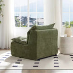 Fauteuil sans accoudoirs en mousse GDFStudio Vivien avec coussin