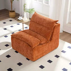 Fauteuil sans accoudoirs en mousse GDFStudio Vivien avec coussin