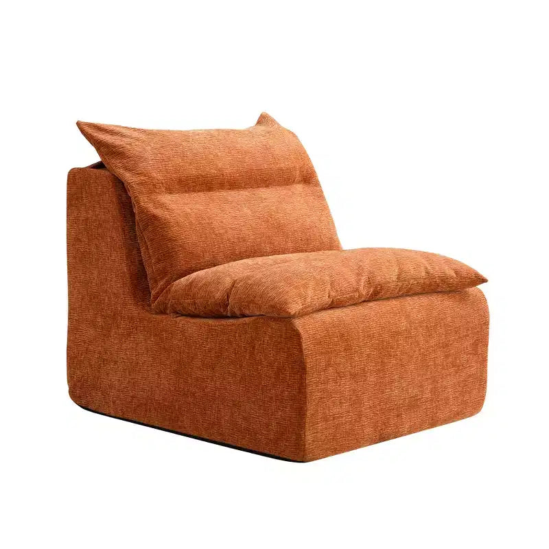 GDFStudio Vivien Armless Pure Foam Single Sofa Chair with Cushion