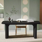 Bureau de direction Lantine 62, grand bureau d'ordinateur avec double caisson, table d'écriture rectangulaire moderne et simple pour bureau à domicile