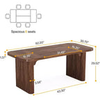 Bureau de direction Lantine 62, grand bureau d'ordinateur avec double caisson, table d'écriture rectangulaire moderne et simple pour bureau à domicile