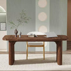Bureau de direction Lantine 62, grand bureau d'ordinateur avec double caisson, table d'écriture rectangulaire moderne et simple pour bureau à domicile