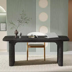 Bureau de direction Lantine 62, grand bureau d'ordinateur avec double caisson, table d'écriture rectangulaire moderne et simple pour bureau à domicile