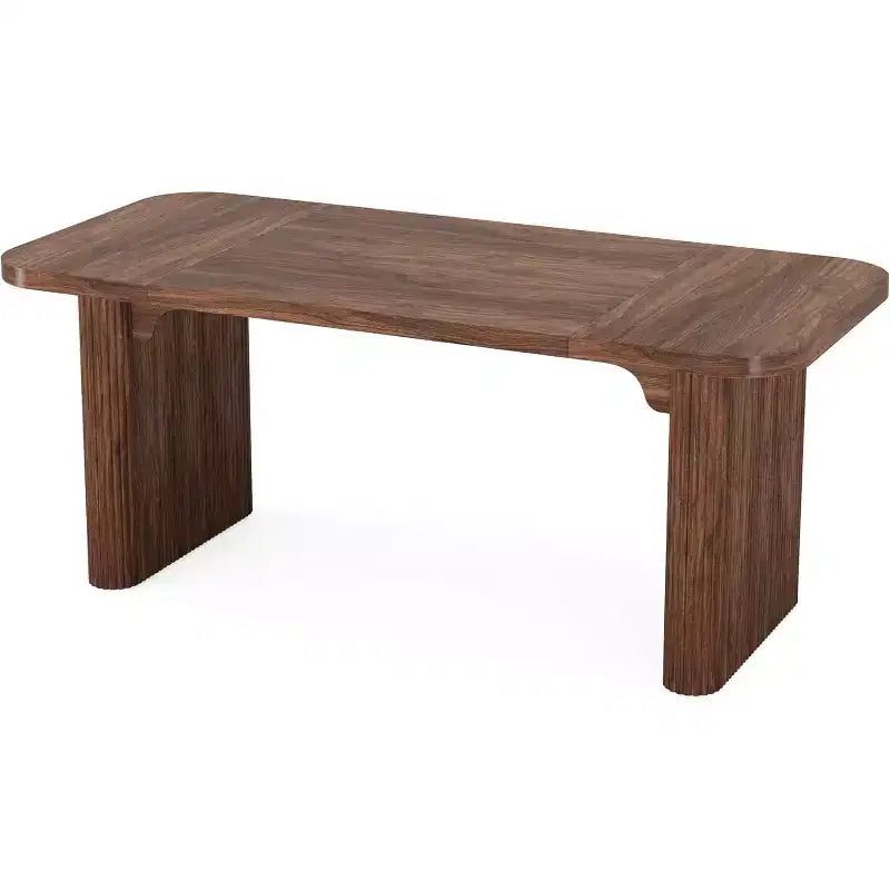 Bureau de direction Lantine 62, grand bureau d'ordinateur avec double caisson, table d'écriture rectangulaire moderne et simple pour bureau à domicile