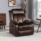 Fauteuil inclinable releveur électrique HOMCOM pour personnes âgées, avec massage et télécommandes
