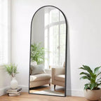 Miroir de sol PexFix 71 po H x 31 po l, en métal arche, noir