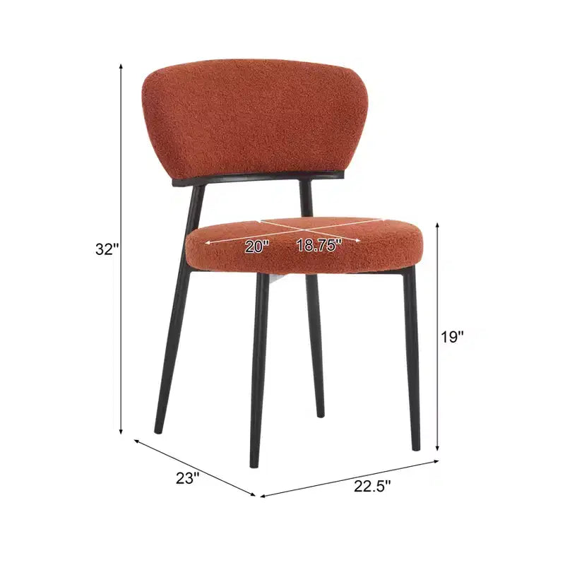 Christopher Knight Home Chaise de salle à manger rembourrée Atrass avec pieds en métal (Lot de 4)