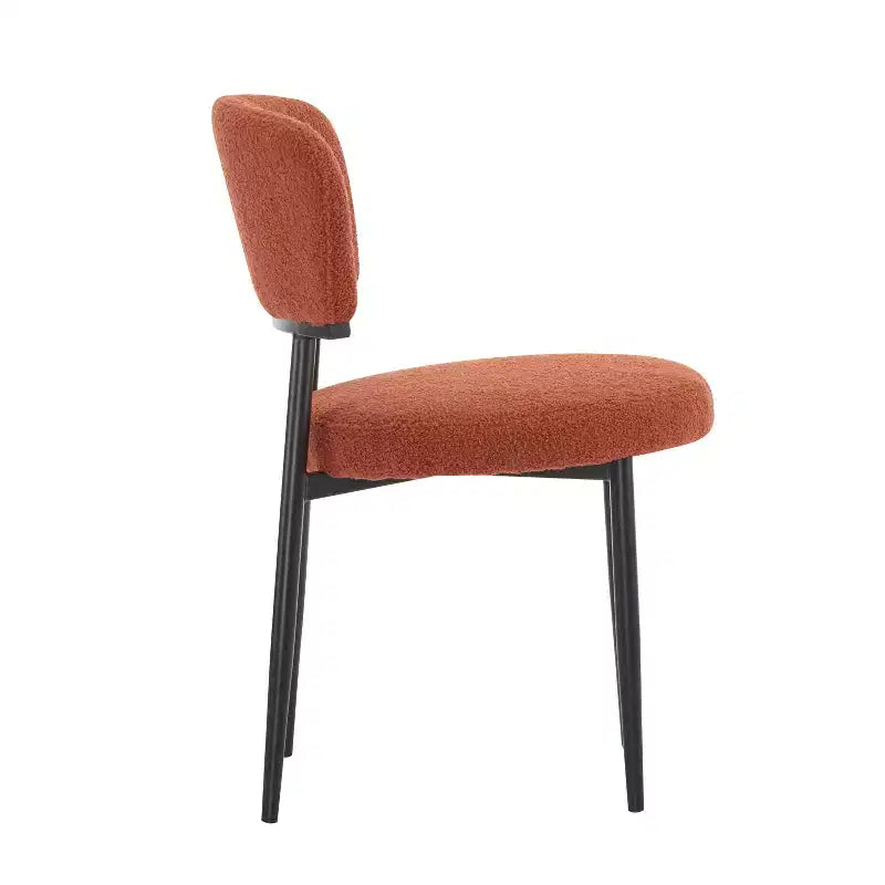 Christopher Knight Home Chaise de salle à manger rembourrée Atrass avec pieds en métal (Lot de 4)