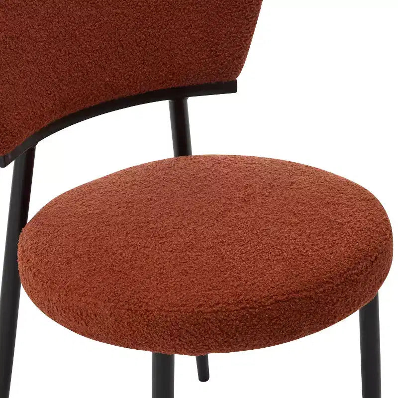 Christopher Knight Home Chaise de salle à manger rembourrée Atrass avec pieds en métal (Lot de 4)