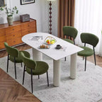 Christopher Knight Home Chaise de salle à manger rembourrée Atrass avec pieds en métal (Lot de 4)